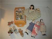 Assorted Dolls, Tallest 8 inches