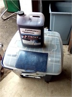 2 stroke oil, tote with contents
