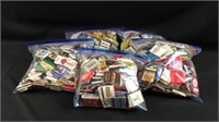 Five bags of advertisement match packs