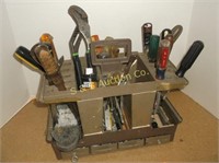 Tool caddy with tools