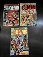 Lot of Kazar the Savage Comics