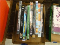 assorted DVDs