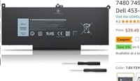 7480 F3YGT 2X39G 60WH Laptop Battery