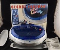 Large Boxed Blue George Foreman Grilling Machine