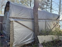 TARP SHED ONLY - NO CONTENTS-16'Lx9'Wx8'TALL