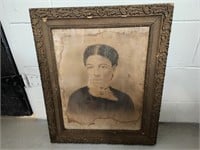 Large Antique Photograph In Frame