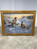 Sam Timm signed and numbered farm pheasant print.