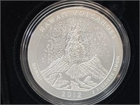 America The Beautiful 5 OZ  UNC Silver  Coin 2012