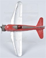 MARX 1930's  PRESSED STEEL AIRPLANE with PILOT