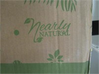 2 NEARLY NATURAL FAUX POTTED PLANTS, NIB