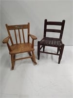 2 Child size Chairs