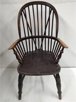 44" Windsor Chair & 33" Woven Seat Chair
