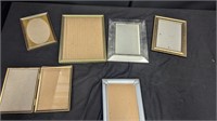6 metal picture frames