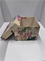 Decorative Floral Box w/ Lid