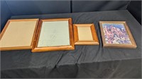 4 wooden picture frames