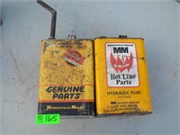 Antique Minneapolis Moline Oil Tins, Lot of 2