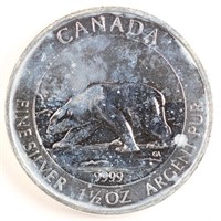 2013 Silver 1 1/2oz Polar Bear