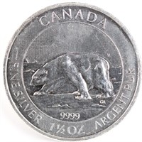 2013 Silver 1 1/2oz Polar Bear