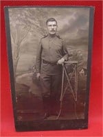 WWI Russian Soldiers Cabin Photograph Antique OLD