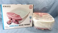 BUBBLE BLISS DELUXE FOOTBATH*HOMEDICS*MIB