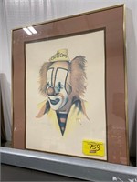 BUTTONS THE CLOWN SIGNED & NUMBERED JIM HOWLE