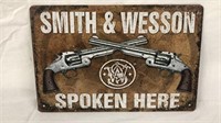 Smith & Wesson Guns Metal Sign