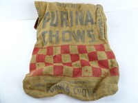 Vintage 50lbs. Purina Chow Burlap Bag