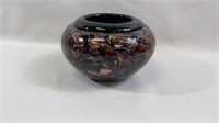 Signed Hand Blow Art Glass Bowl
