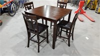 Unused Dining Table, & 4 Barstools/ Chairs