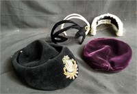 Group of women's hats and headbands