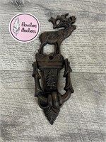 Newer metal elk door knocker