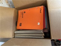Box full of notebooks