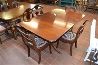 Claw Foot Drop Leaf Dining set with 4 chairs