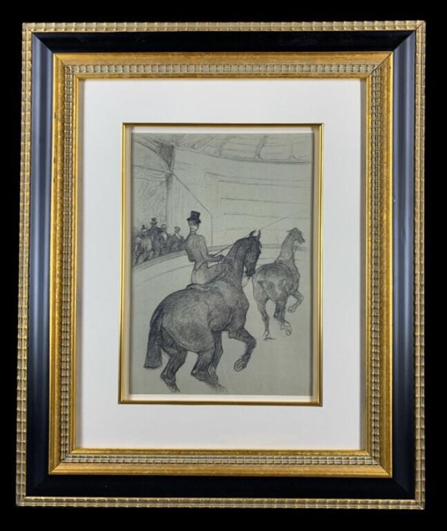 A Henri de Toulouse-Lautrec "Horse Rider"