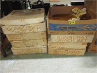 8 Sunburst Snack Sets 7 in Orig. Boxes