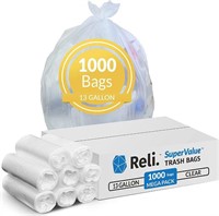 Reli. SuperValue Trash Bags 13 Gallon | 1000 Count