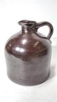 Antique J Fisher 1/2 Gallon Stoneware Pour Jug