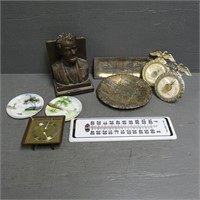 Lincoln Bookend, Metal Souvenirs, Thermometers