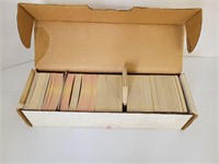 Box of baseball cards