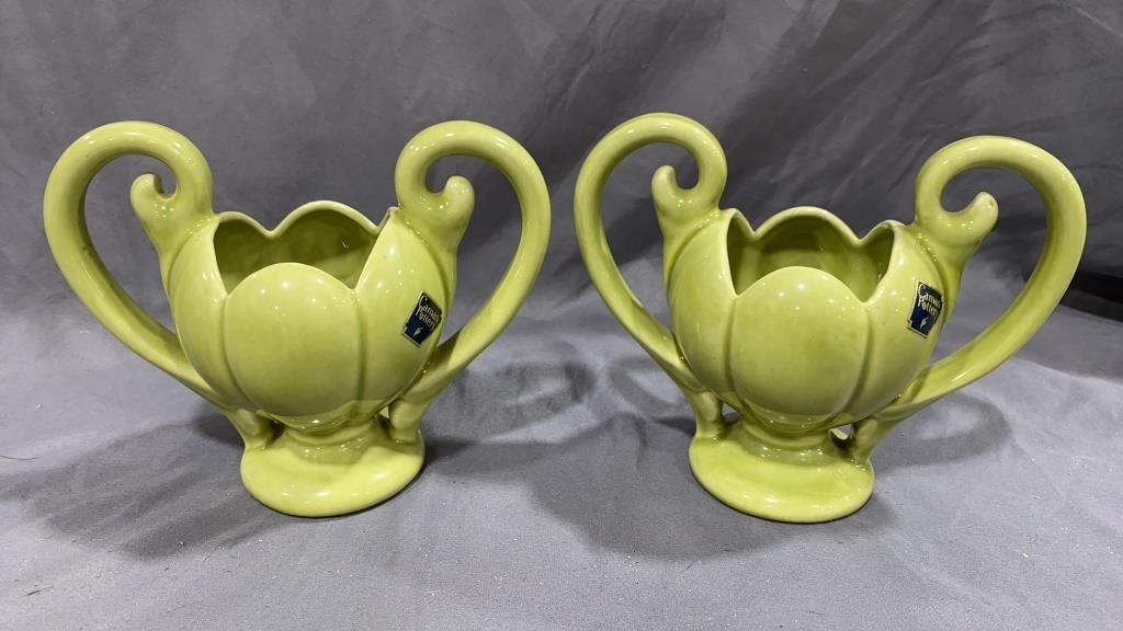Camark Pottery Matching Vases
