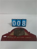 WILLARD BATTERY CABLES HANGING DISPLAY
