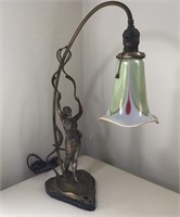 ART NOUVEAU LAMP FIGURAL