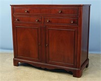 Mahogany Buffet with Felt Lined Flatware Drawer