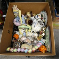 Box Lot - Assorted Dishes & Decorations