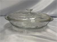 VINTAGE OVAL COVERED CASSEROLE DISH