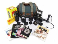 Canon SLR camera package.