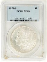 Coin 1879-S Morgan Dollar-PCGS MS64