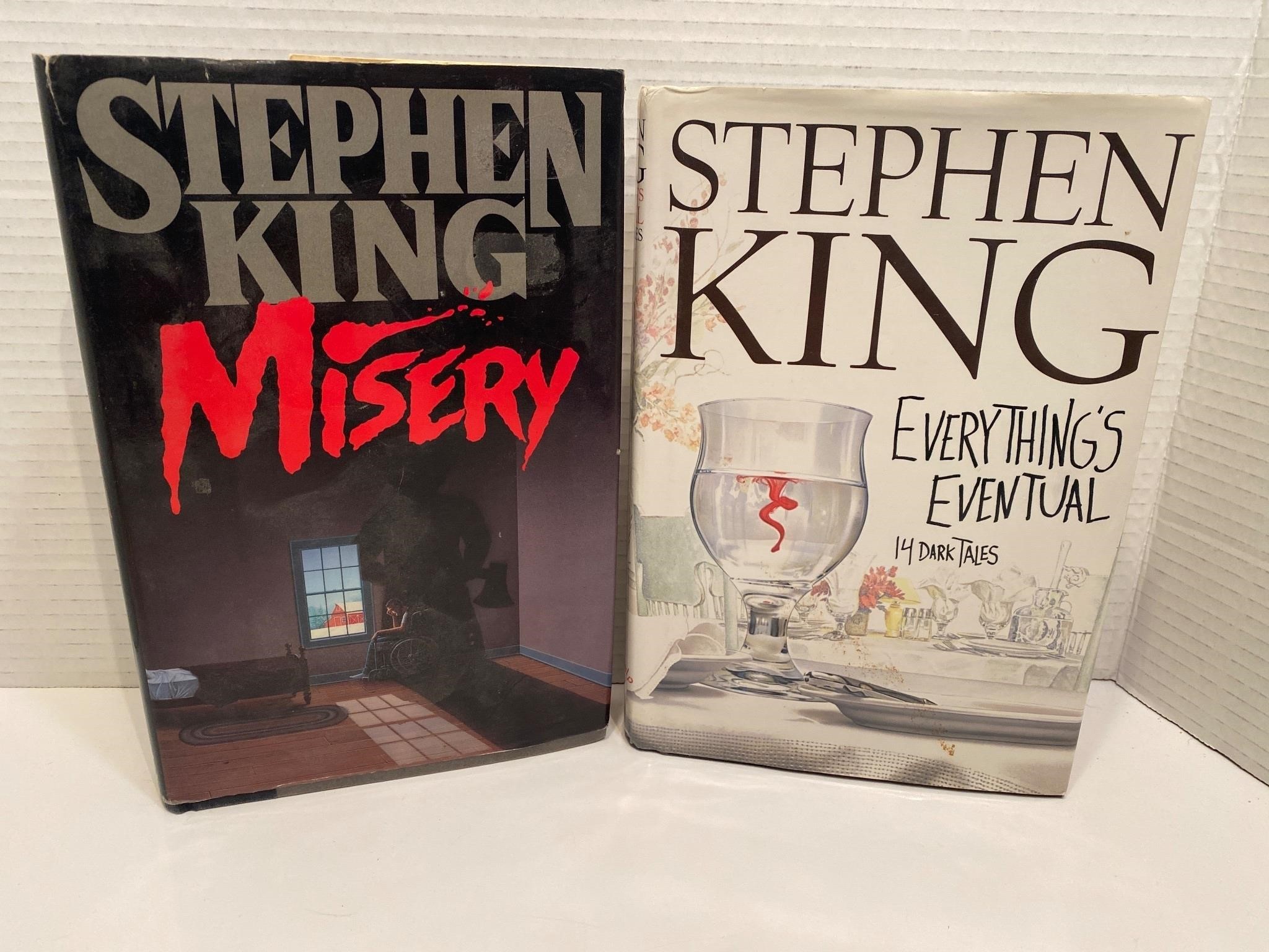 Stephen King Hard Cover Books (minor staining)