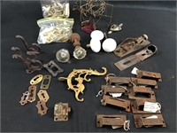 antique door knobs, drawer pulls, etc