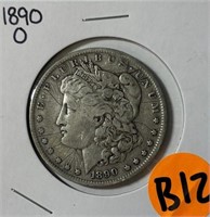 S - 1890-O MORGAN SILVER DOLLAR (B12)